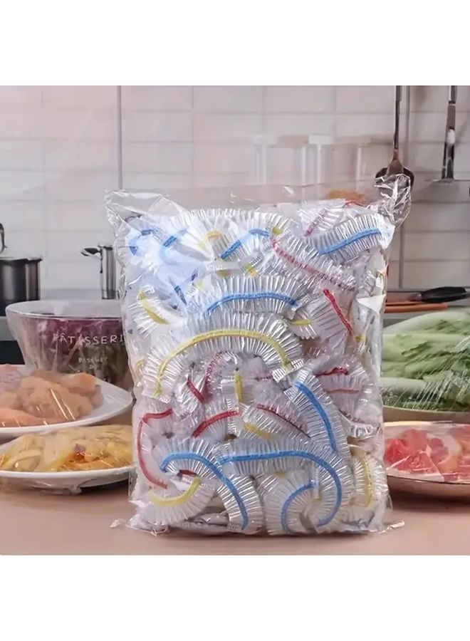 Reusable Elastic Food Covers 36cm Airtight Lid Protectors Blue Yellow Red Multipurpose Kitchen Storage - Image 1